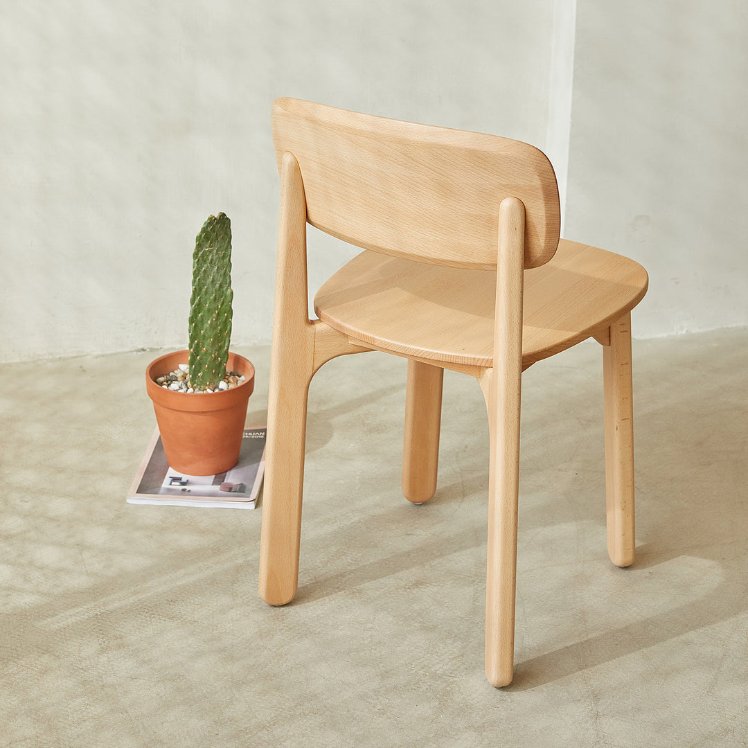 Scandinavian beech wood dining chair poppy environmental situation.