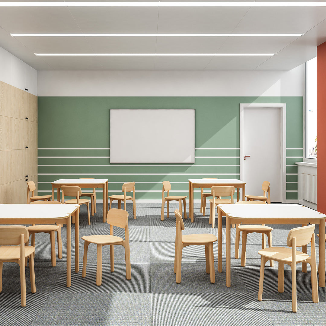 Scandinavian beech wood dining chair poppy detail 4.