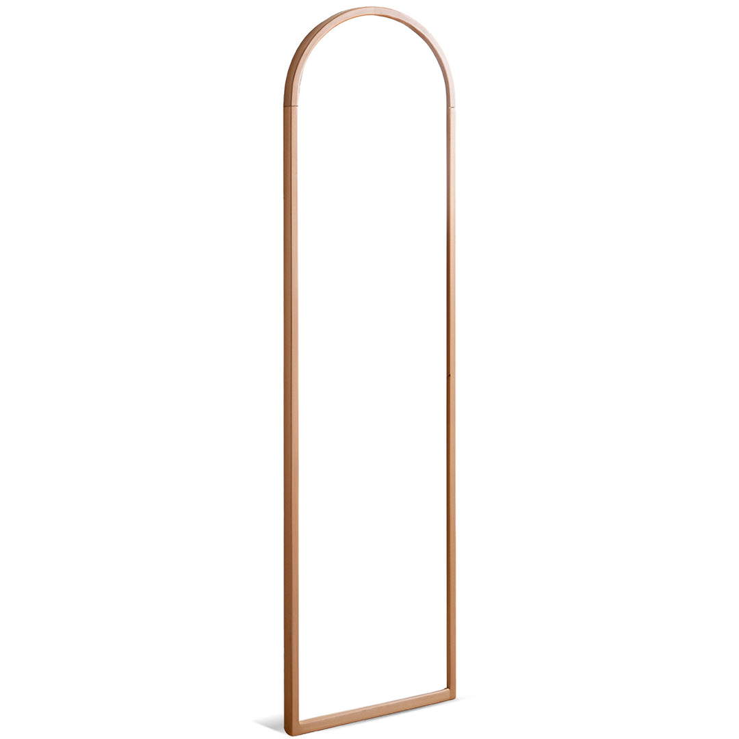 Scandinavian beech wood wall hanging dressing mirror glimmer detail 1.