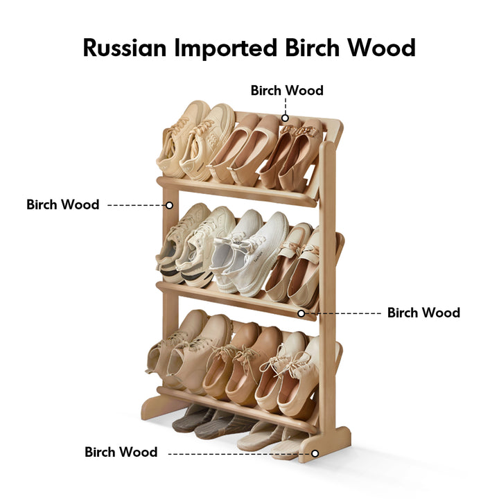 Scandinavian birch wood shoe shelf lina detail 3.