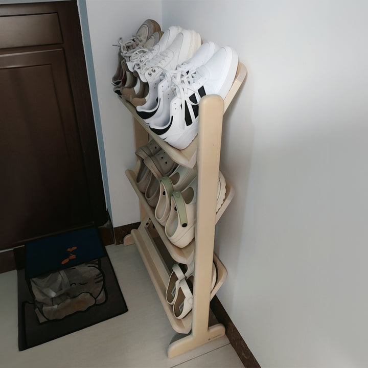 Scandinavian birch wood shoe shelf lina detail 4.