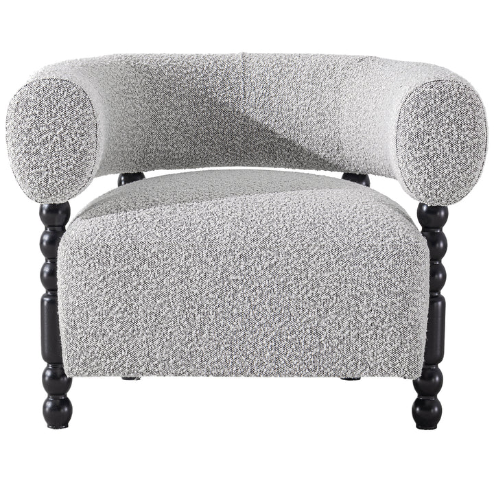 Japandi boucle fabric 1 seater sofa amarah environmental situation.