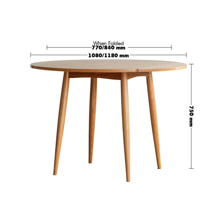 Scandinavian cherry wood extendable round dining table greekn size charts.