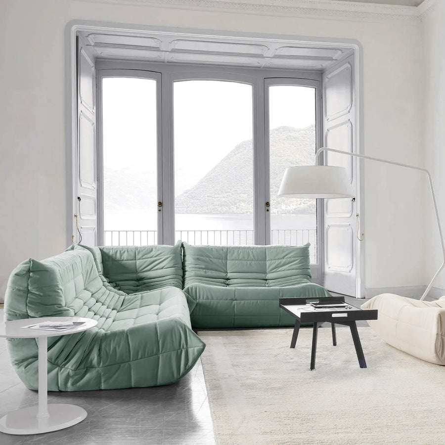 Contemporary fabric modular 2 seater sofa cater primary product view.