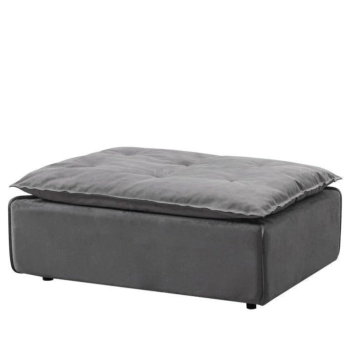 Modern fabric modular ottoman woolen conceptual design.