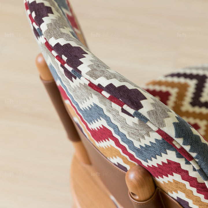 Scandinavian mixed weave fabric 1 seater sofa komachi situational feels.