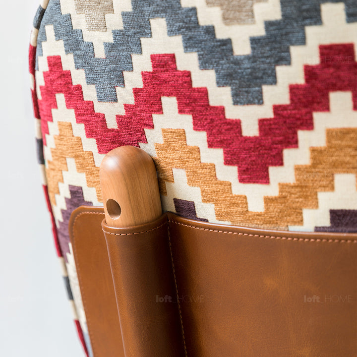 Scandinavian mixed weave fabric 1 seater sofa komachi layered structure.