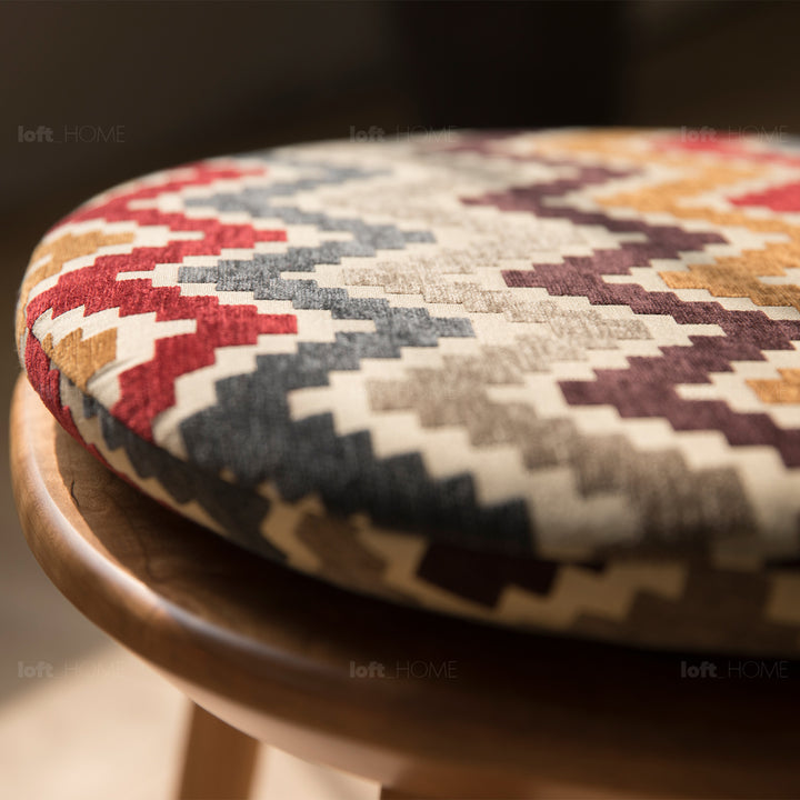 Scandinavian mixed weave fabric 1 seater sofa komachi in details.