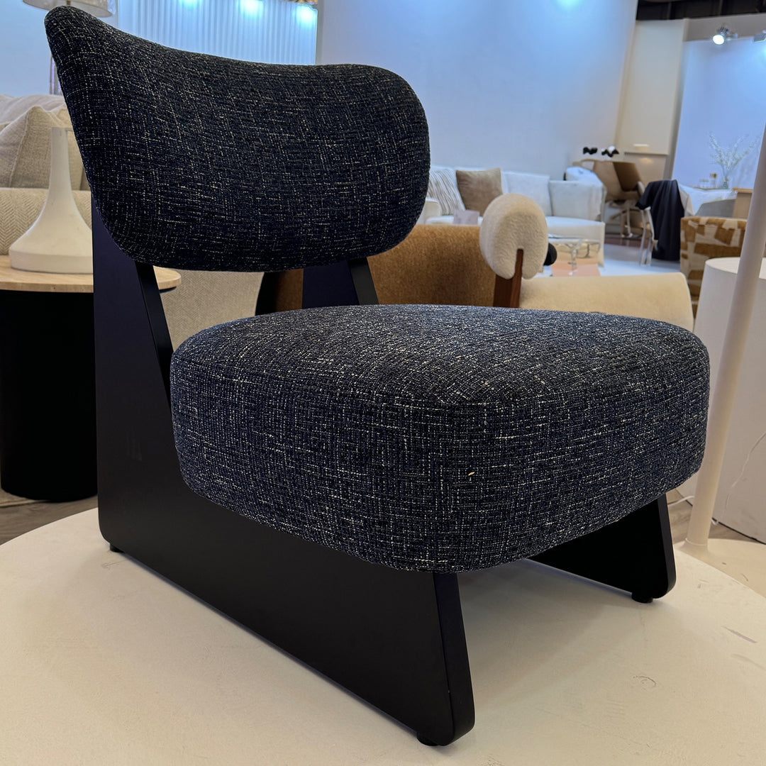 Japandi mixed weave fabric 1 seater sofa lange environmental situation.