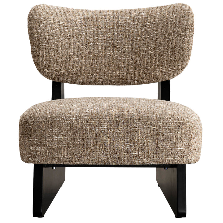 Japandi mixed weave fabric 1 seater sofa lange layered structure.