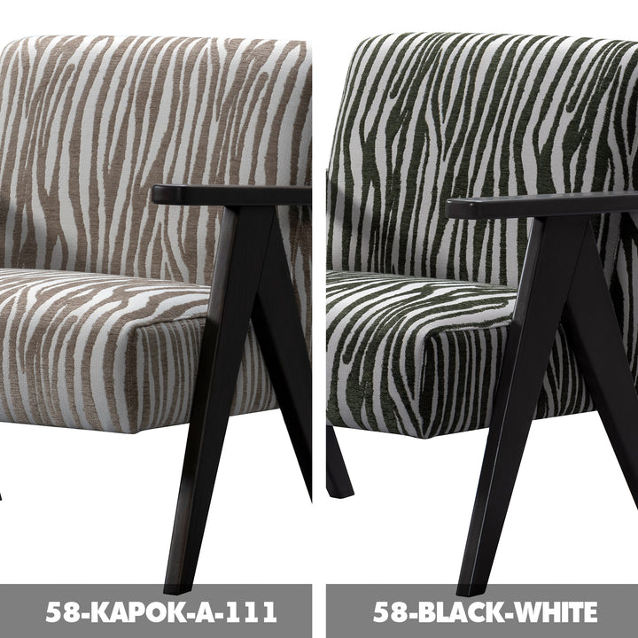 Japandi mixed weave fabric 1 seater sofa stua color swatches.