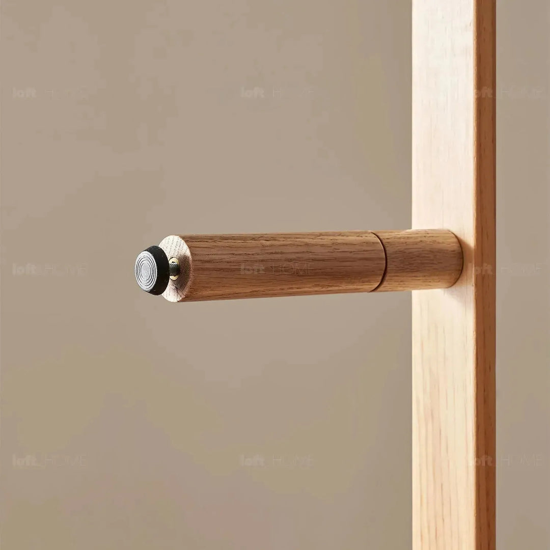 Scandinavian oak wood platform bed grimm detail 6.