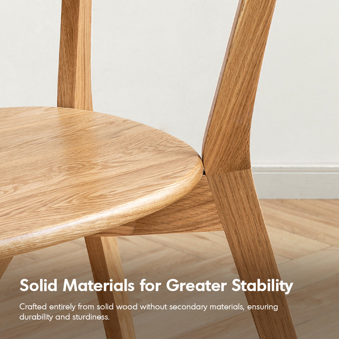 Scandinavian oak wood dining chair elm environmental situation.