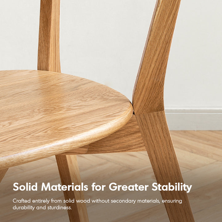 Scandinavian oak wood dining chair elm environmental situation.