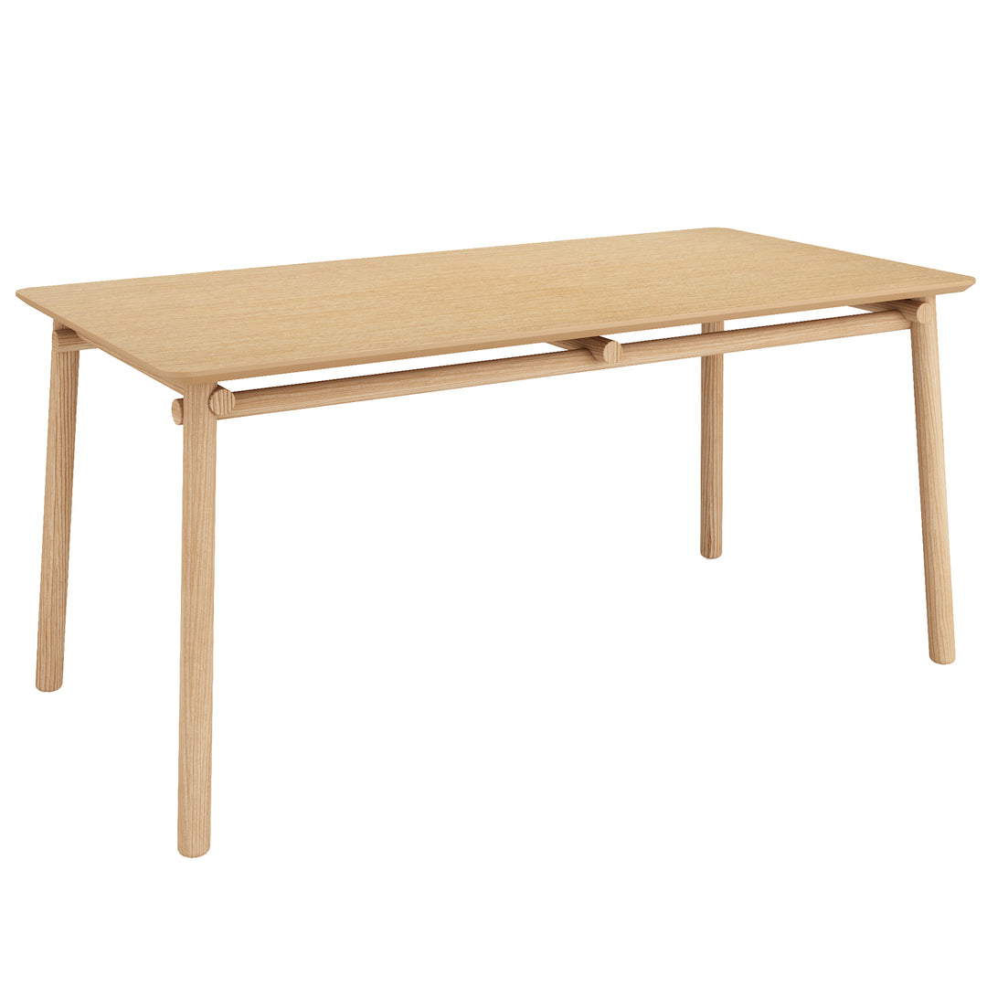 Scandinavian oak wood dining table beem situational feels.