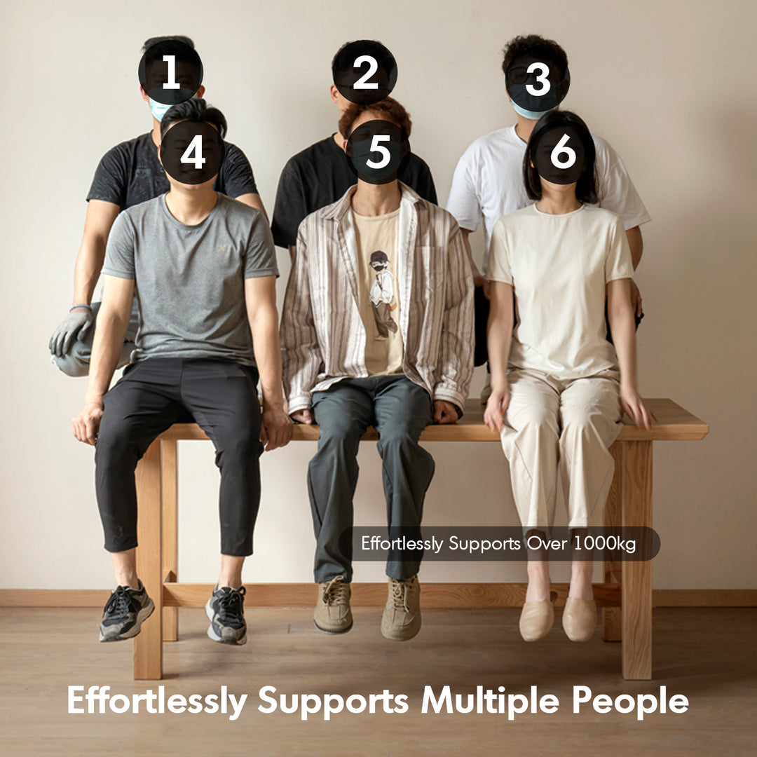 Scandinavian oak wood dining table haven detail 3.