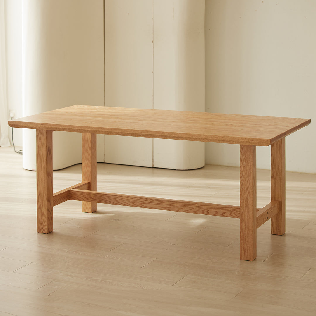 Scandinavian oak wood dining table haven detail 14.