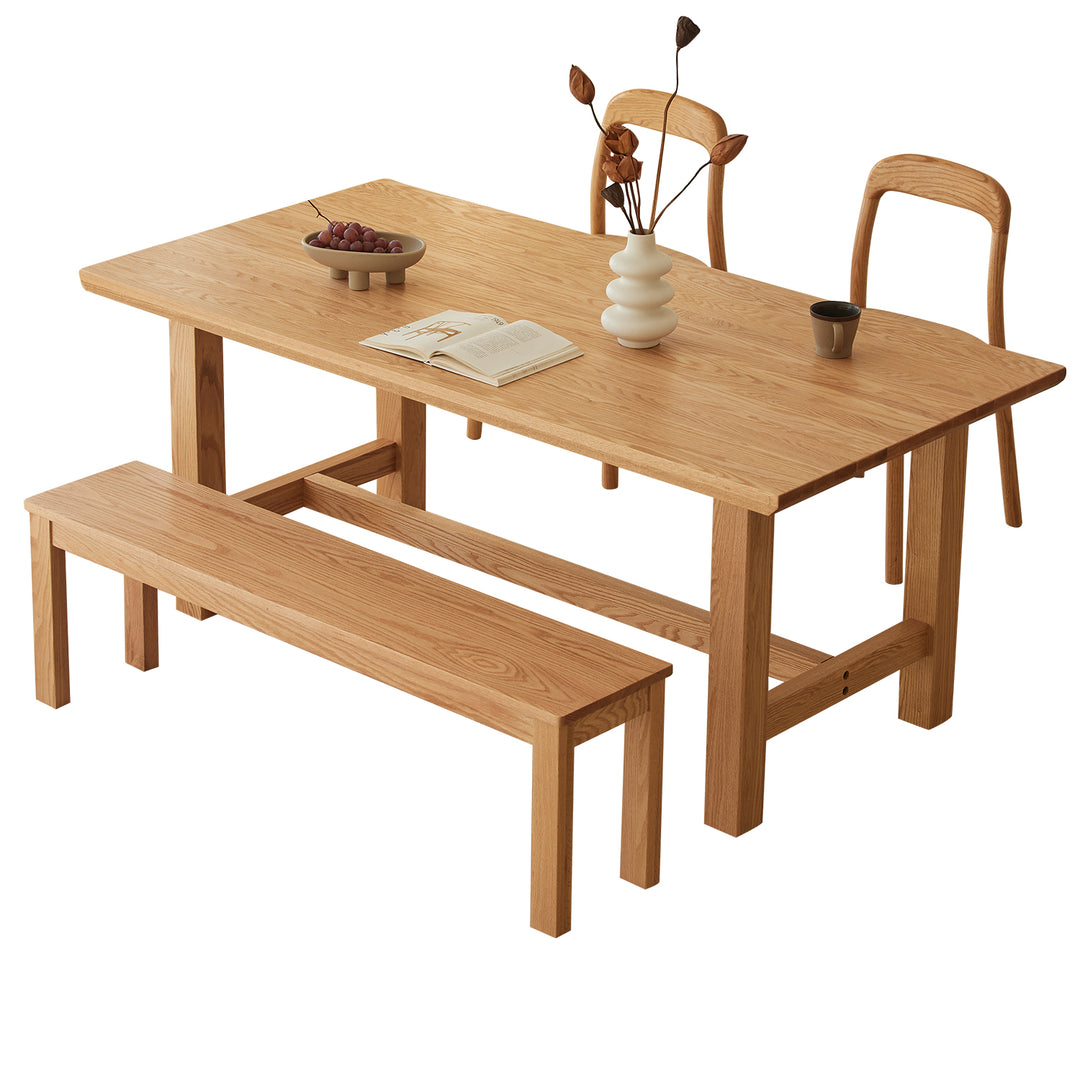 Scandinavian oak wood dining table haven detail 15.