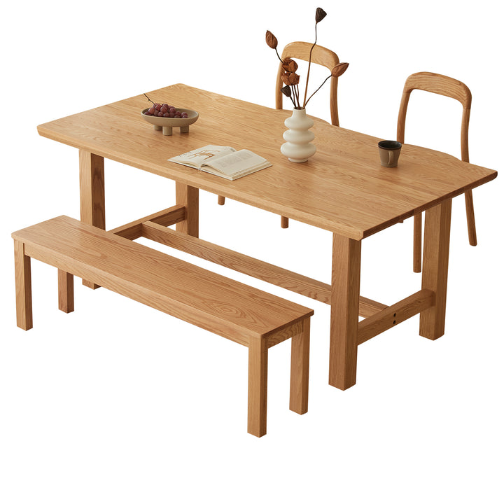 Scandinavian oak wood dining table haven detail 15.
