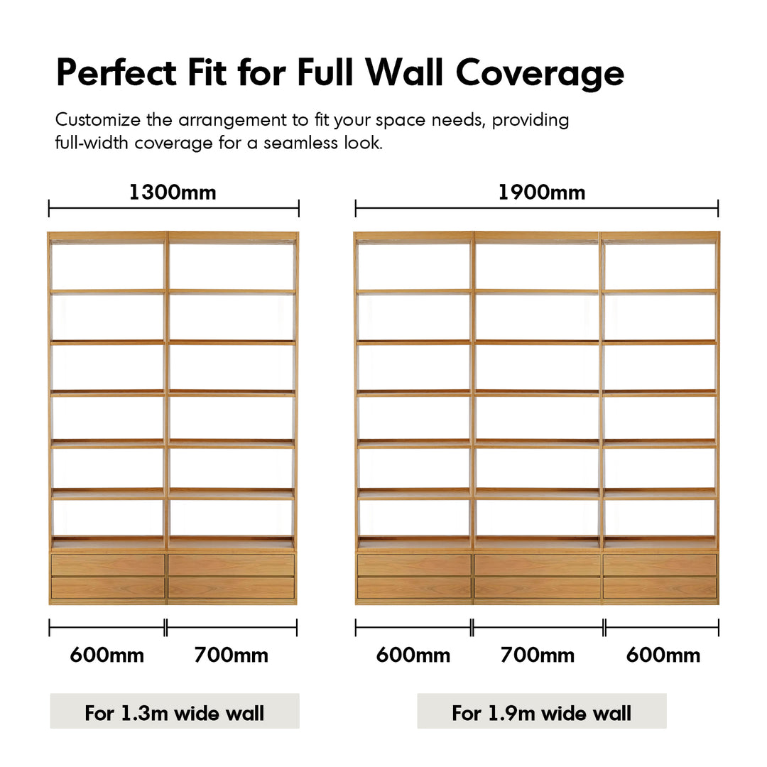Scandinavian oak wood bookshelf shelfix conceptual design.