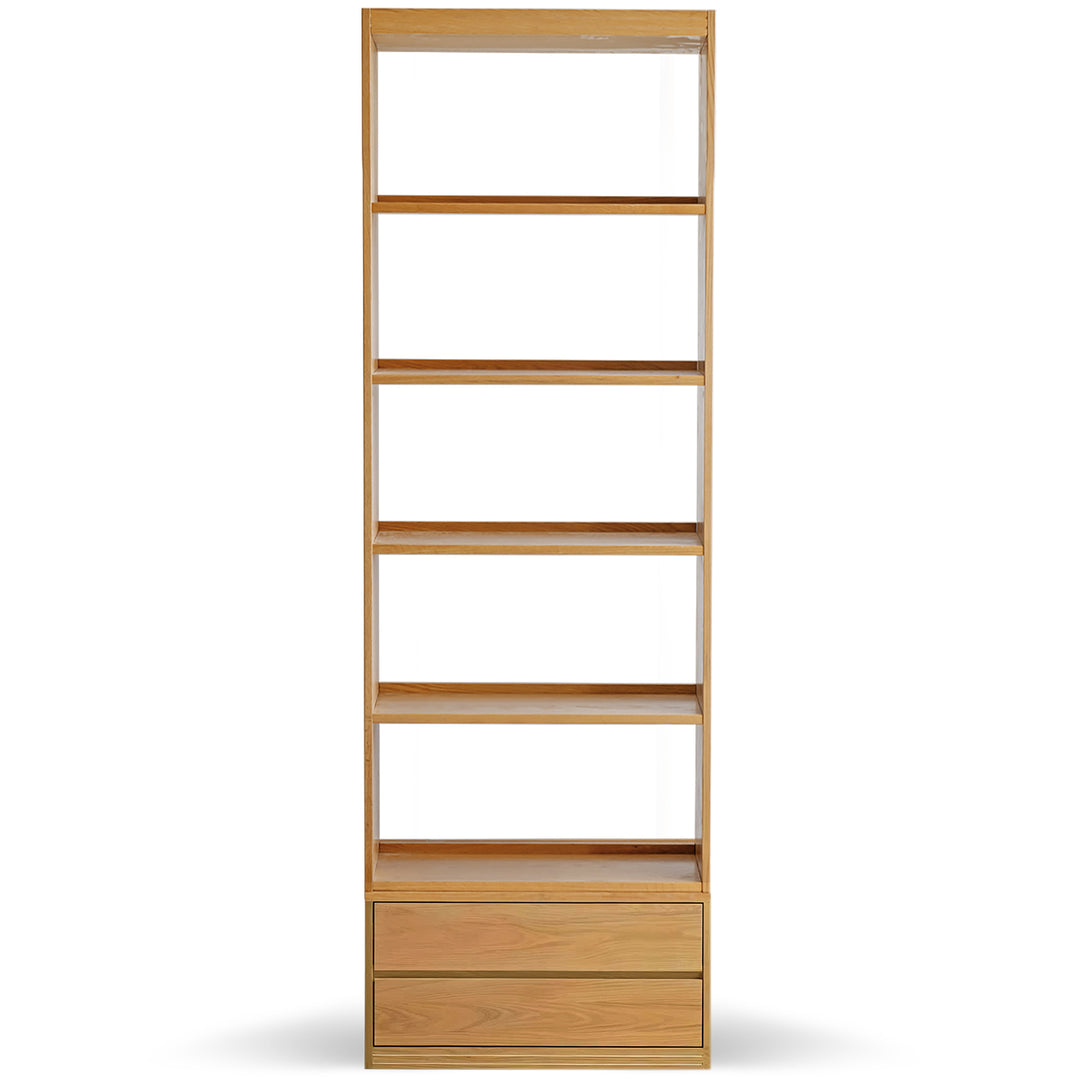 Scandinavian oak wood bookshelf shelfix detail 2.