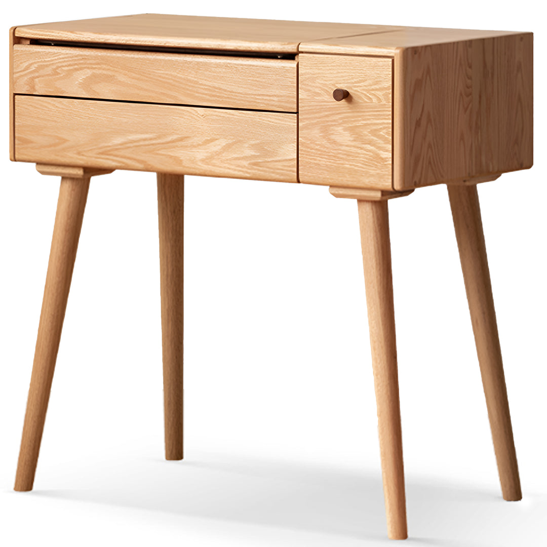Scandinavian oak wood dressing table aura detail 9.