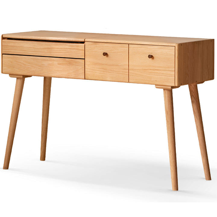 Scandinavian oak wood dressing table aura detail 11.