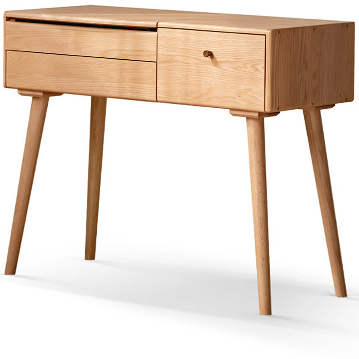 Scandinavian oak wood dressing table aura detail 10.