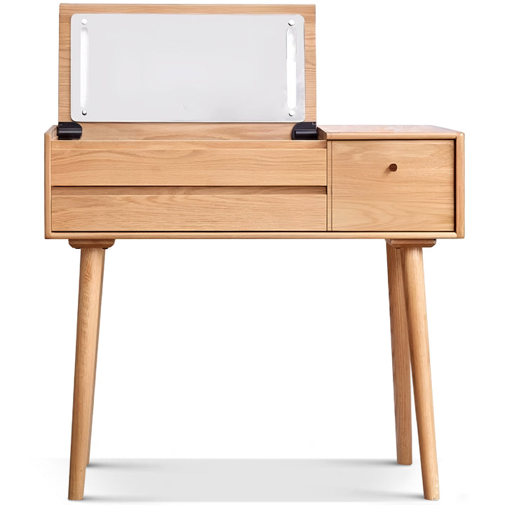 Scandinavian oak wood dressing table aura detail 13.
