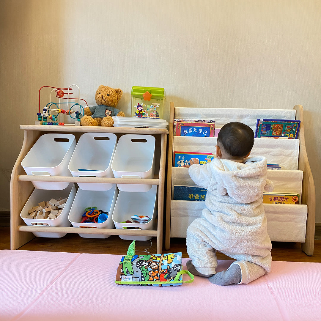 Scandinavian poplar wood kids cabinet luna detail 1.