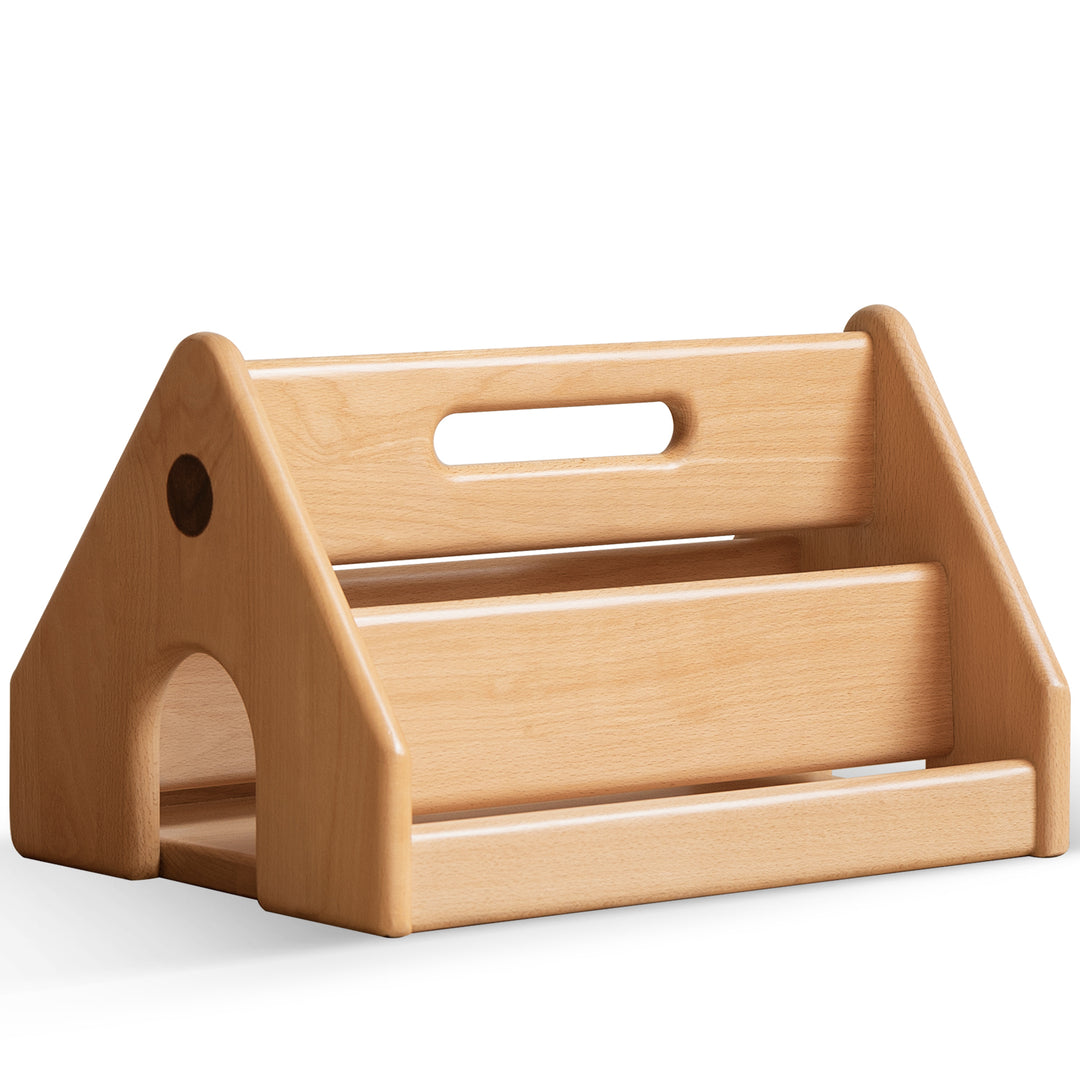 Scandinavian poplar wood kids storage drawer cabinet cubby detail 22.