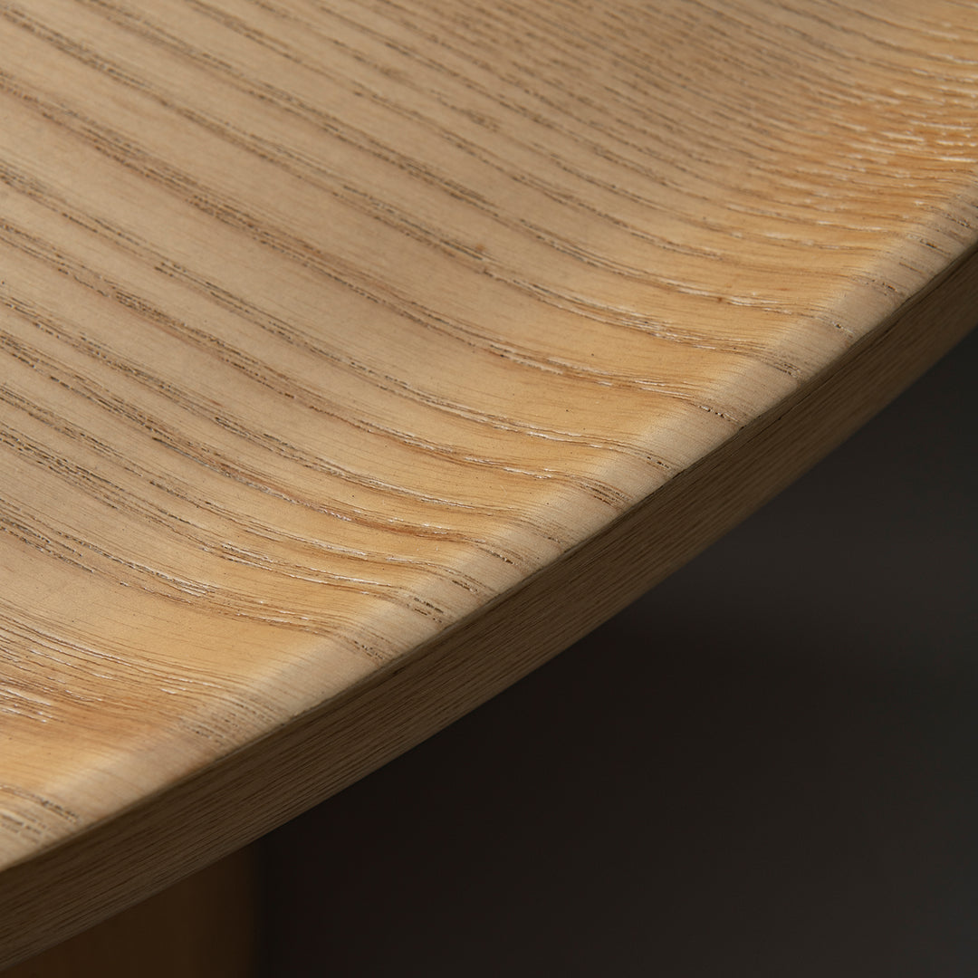 Scandinavian wood coffee table rene with context.