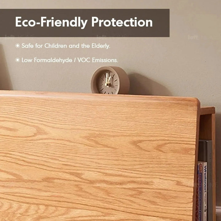 Scandinavian oak wood bed aperture detail 13.