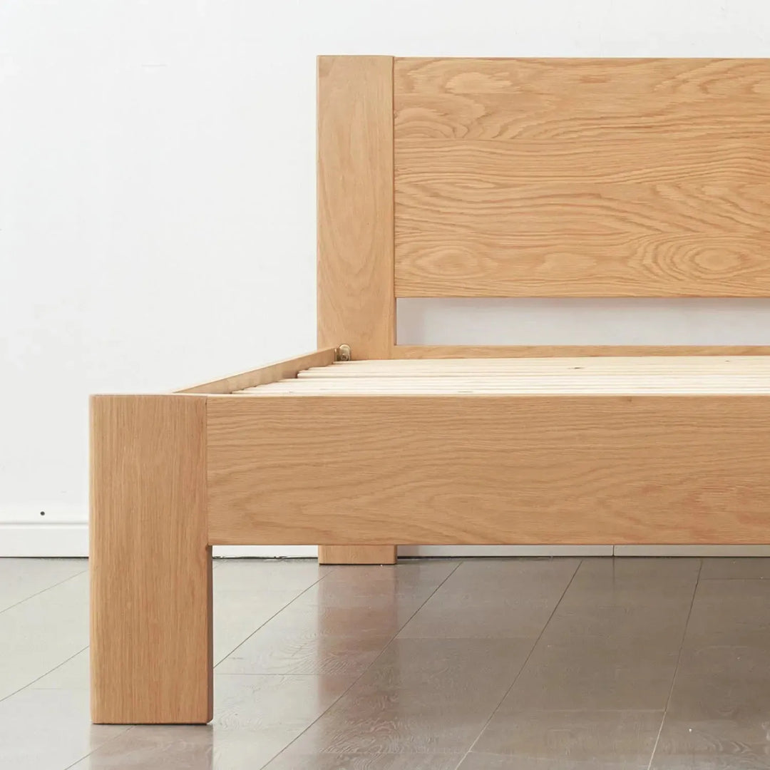 Scandinavian oak wood bed velora detail 17.