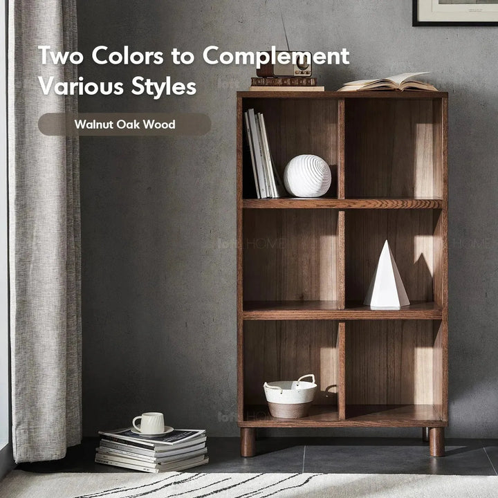 Scandinavian oak wood bookshelf gerin detail 31.