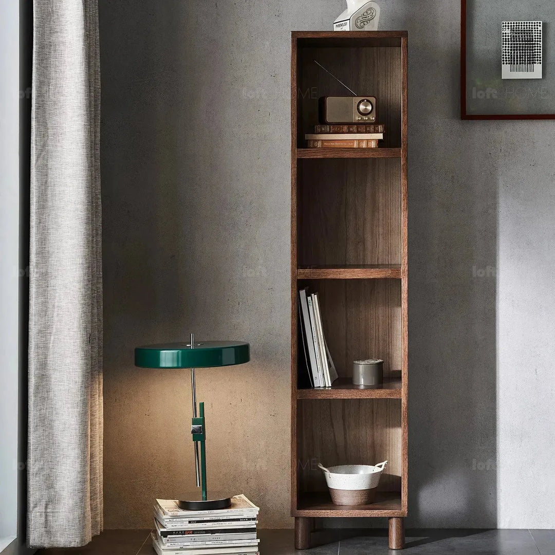 Scandinavian oak wood bookshelf gerin detail 33.