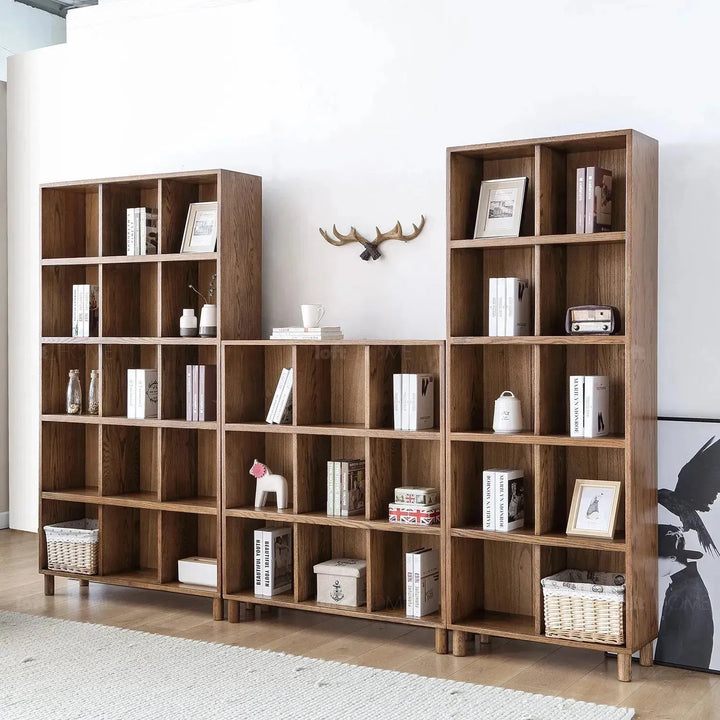 Scandinavian oak wood bookshelf gerin detail 35.