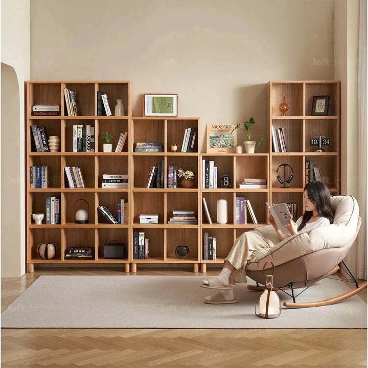 Scandinavian oak wood bookshelf gerin detail 39.