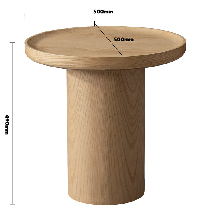 Scandinavian wood side table rene size charts.