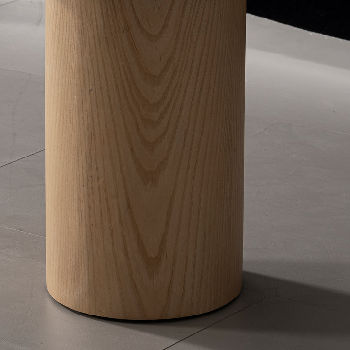 Scandinavian wood side table rene with context.