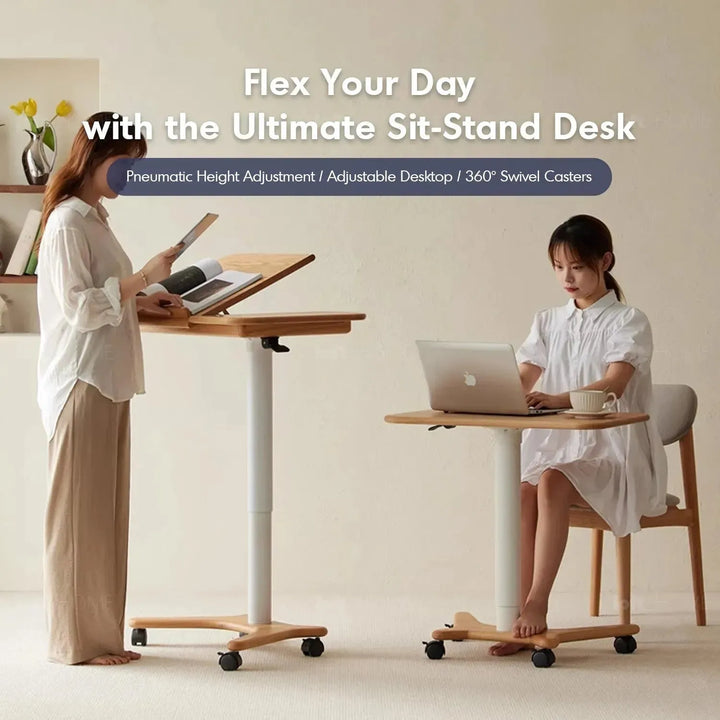 Scandinavian oak wood study table nova conceptual design.