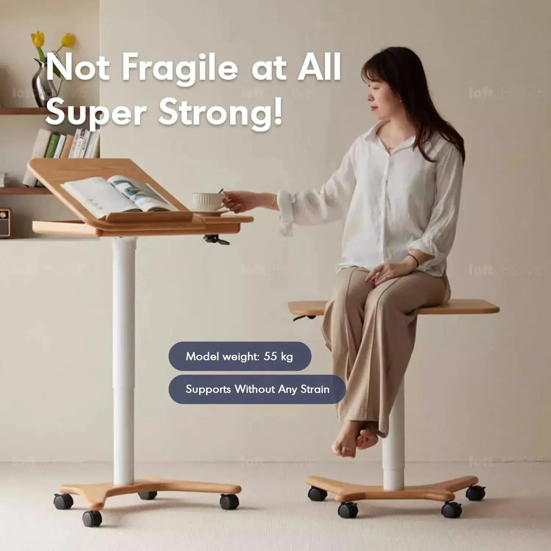 Scandinavian oak wood study table nova situational feels.