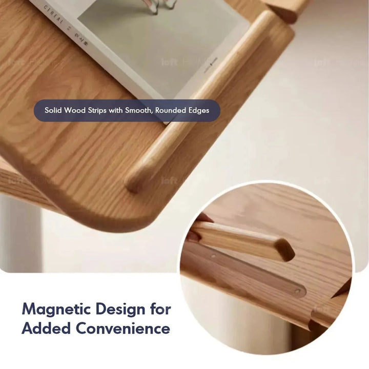 Scandinavian oak wood study table nova detail 8.