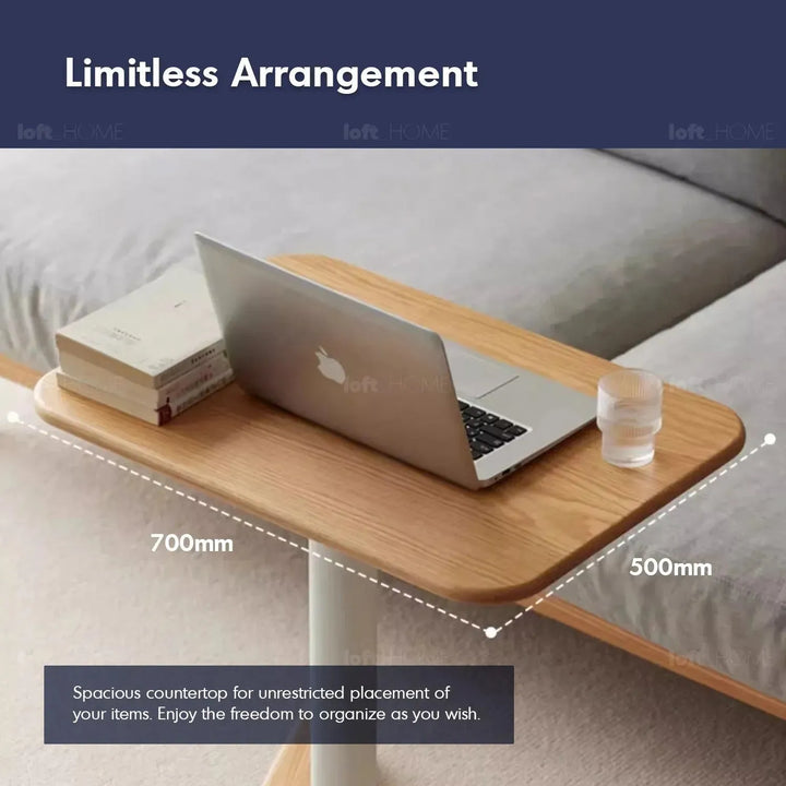 Scandinavian oak wood study table nova detail 14.