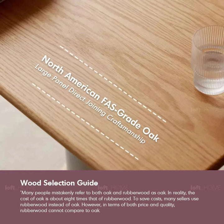 Scandinavian oak wood study table nova detail 15.