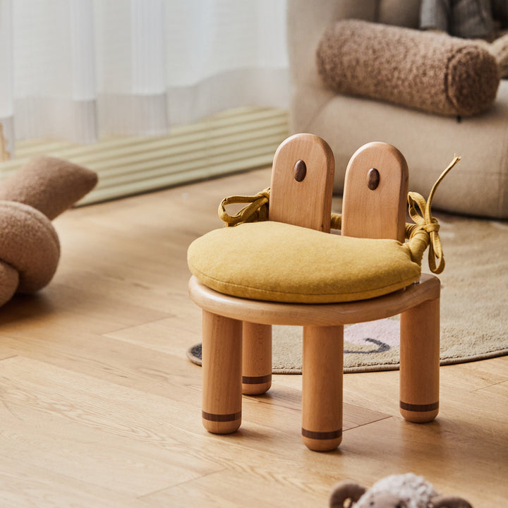 Scandinavian Beech Wood Kids Stool CRAB