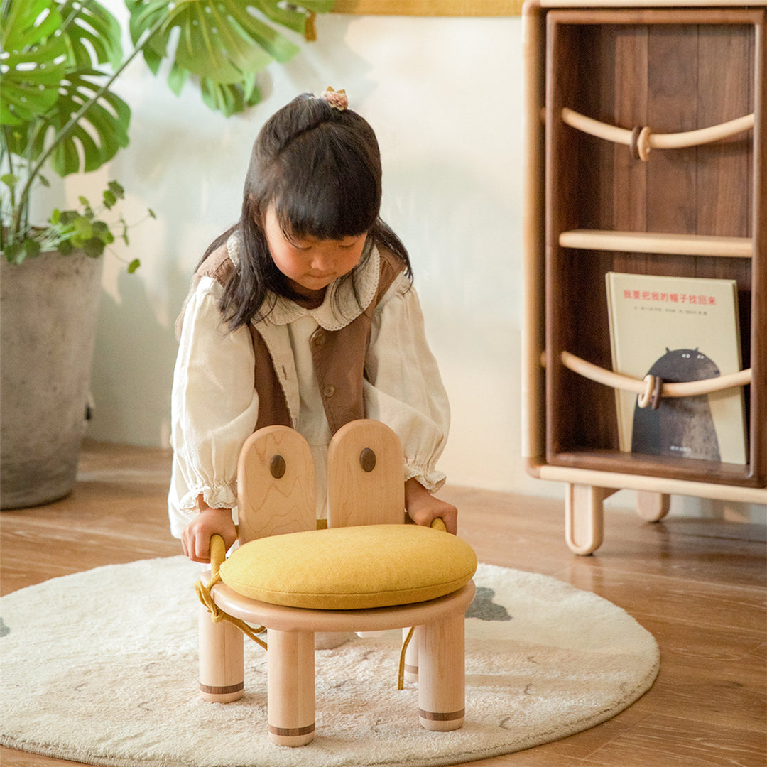 Scandinavian Beech Wood Kids Stool CRAB