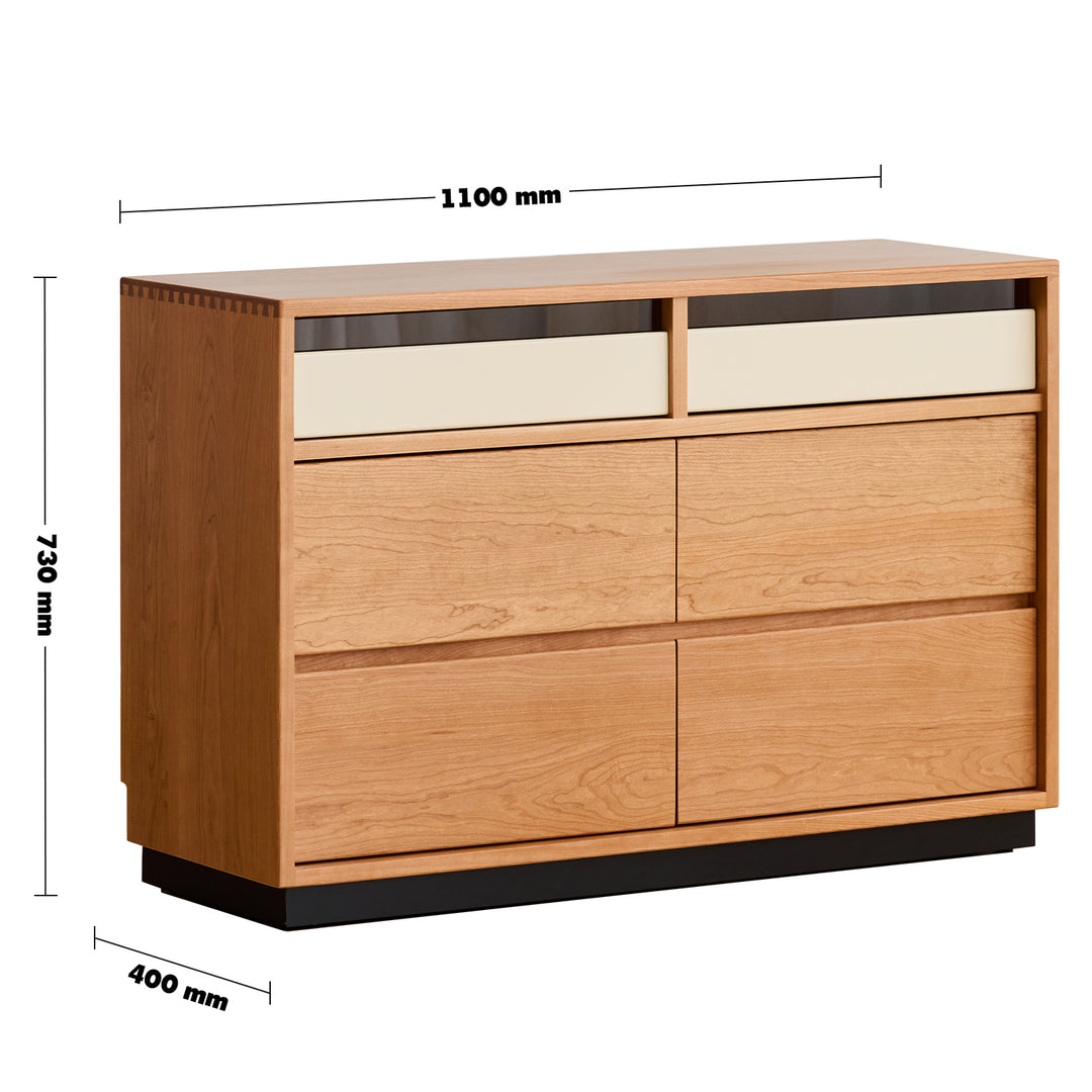 Scandinavian cherry wood chest of drawers timeless 6 size charts.