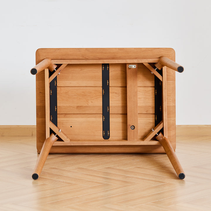 Scandinavian cherry wood dining table forest situational feels.