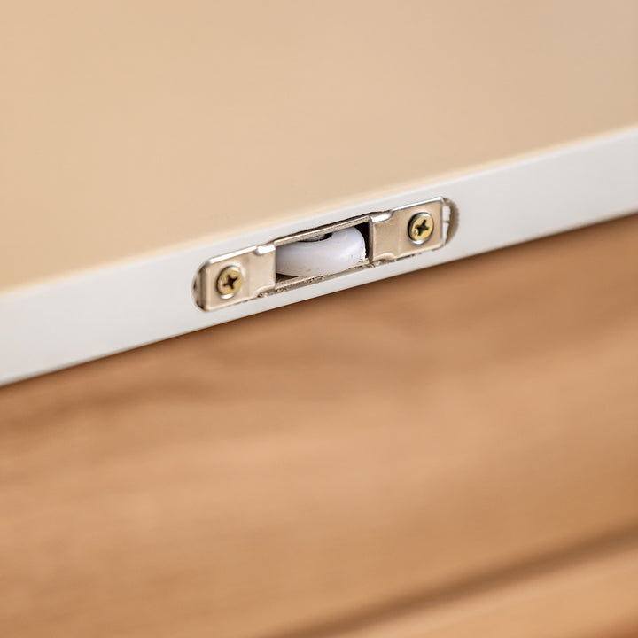 Scandinavian cherry wood sintered stone cabinet timeless detail 5.